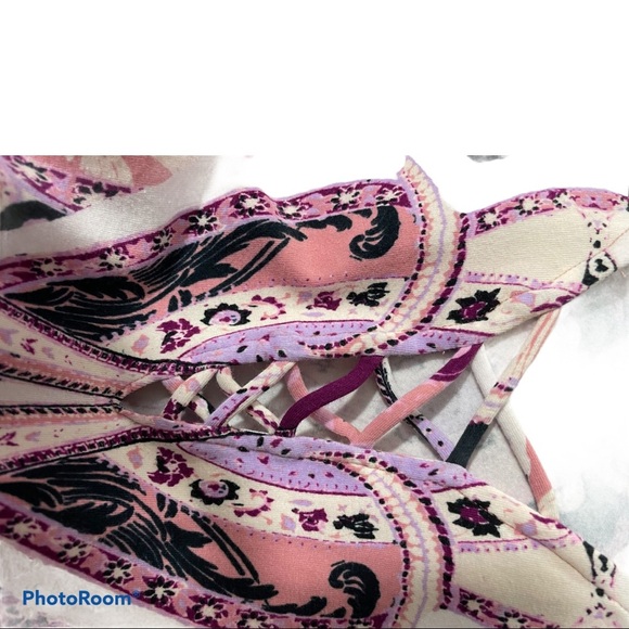 Free people body suit lace front look boho Size Large - Picture 4 of 6